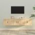 Set comodă TV, 3 piese, alb, lemn prelucrat GartenMobel Dekor