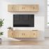 Set dulapuri TV, 6 piese, gri sonoma, lemn prelucrat GartenMobel Dekor