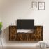 Set dulapuri TV, 3 piese, stejar fumuriu, lemn prelucrat GartenMobel Dekor