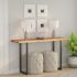 Blat birou 90x80x2,5 cm dreptunghiular lemn acacia margine vie GartenMobel Dekor