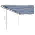 Copertină retractabilă manual & stâlpi, portocaliu/maro 4,5x3 m GartenMobel Dekor