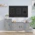 Set dulapuri TV, 2 piese, stejar fumuriu, lemn prelucrat GartenMobel Dekor