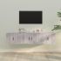 Set comodă TV, 3 piese, alb, lemn prelucrat GartenMobel Dekor