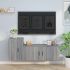 Set dulapuri TV, 2 piese, stejar fumuriu, lemn prelucrat GartenMobel Dekor