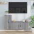 Set dulap TV, 2 piese, alb, lemn prelucrat GartenMobel Dekor