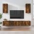 Set dulap TV, 6 piese, alb, lemn prelucrat GartenMobel Dekor