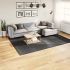Covor "IZA" aspect scandinav cu fire scurte, antracit,100x200cm GartenMobel Dekor