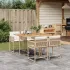 Set mobilier de grădină cu perne, 5 piese, negru, poliratan GartenMobel Dekor