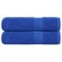 Prosoape de baie 2 buc Albastru 100x150 cm 360 g/m² 100% bumbac GartenMobel Dekor