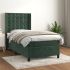 Pat box spring cu saltea, albastru închis, 90x200 cm, catifea GartenMobel Dekor