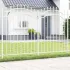 Gard de Grădină Alb 190 cm Oțel vopsit în pulbere GartenMobel Dekor