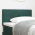 Tăblie cap Pe perete cu headboard Manual Negru 100 cm Catifea GartenMobel Dekor