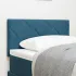 Tăblie cap Pe perete Geometric Manual Gri închis 80 cm Catifea GartenMobel Dekor