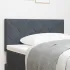 Tăblie cap Pe perete Geometric Manual Gri închis 80 cm Catifea GartenMobel Dekor