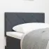 Tăblie cap Pe perete Geometric Manual Gri închis 80 cm Catifea GartenMobel Dekor