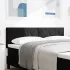 Tăblie cap Pe perete Geometric Manual Negru 200 cm Catifea GartenMobel Dekor