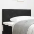 Tăblie cap Pe perete Geometric Manual Negru 200 cm Catifea GartenMobel Dekor