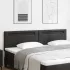 Tăblie cap Pe perete cu headboard Manual Negru 90 cm PVC GartenMobel Dekor