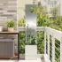 Ghiveci de Grădină cu Panou Decorativ Antracit 32 x 140 cm GartenMobel Dekor