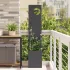 Ghiveci de Grădină cu Panou Decorativ Antracit 32 x 140 cm GartenMobel Dekor