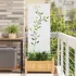 Panou Decorativ de Grădină Alb 50 x 140 cm Oțel laminat la rece GartenMobel Dekor