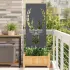 Panou Decorativ de Grădină Argintiu 50 x 140 cm Oțel inoxidabil GartenMobel Dekor