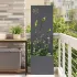 Ghiveci de Grădină cu Panou Decorativ Alb 50 x 140 cm GartenMobel Dekor