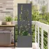 Ghiveci de Grădină cu Panou Decorativ Alb 50 x 140 cm GartenMobel Dekor