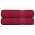 Prosoape de baie 2 buc Bordeaux 100x150 cm 360 g/m² 100% bumbac GartenMobel Dekor