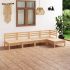 Set mobilier de grădină, 5 piese, gri, lemn masiv de pin GartenMobel Dekor