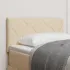Tăblie din Țesătură Geometric cu headboard Crem 100 cm țesătură GartenMobel Dekor