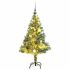 Brad Crăciun artificial, 300 LED/globuri/zăpadă pufoasă, 180 cm GartenMobel Dekor