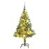 Brad Crăciun artificial, 300 LED/globuri/zăpadă pufoasă, 180 cm GartenMobel Dekor