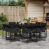 Set mobilier grădină cu perne, 11 piese bej combinat poliratan GartenMobel Dekor