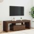 Comodă TV cu lumini LED, alb, 120x35x40 cm GartenMobel Dekor
