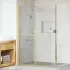 Perete de duș Walk-in Altele auriu și transparent 120 x 190 cm GartenMobel Dekor