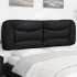 Pernă pentru tăblie de pat, negru, 152 cm, piele artificială GartenMobel Dekor