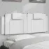 Pernă pentru tăblie pat, alb, 183 cm, piele artificială GartenMobel Dekor