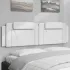 Pernă pentru tăblie pat, alb, 183 cm, piele artificială GartenMobel Dekor