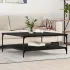 Masă de cafea Stejar negru 100 x 100 x 40 cm Lemn compozit GartenMobel Dekor