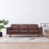 Canapea cu 3 locuri, gri deschis, material textil  GartenMobel Dekor