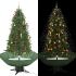 Brad de Crăciun cu ninsoare și bază umbrelă, verde, 140 cm GartenMobel Dekor