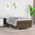 Pat box spring cu saltea, crem, 90x190 cm, textil GartenMobel Dekor