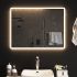 Oglindă de baie cu LED, 90x60 cm GartenMobel Dekor