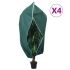 Huse de plante din fleece cu fermoar 4 buc. 70 g/m² 1x1,55 m GartenMobel Dekor