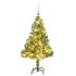 Brad Crăciun artificial, 300 LED/globuri/zăpadă pufoasă, 180 cm GartenMobel Dekor