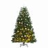 Brad Crăciun artificial articulat cu 150 LED-uri/globuri 150 cm GartenMobel Dekor