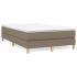Pat box spring cu saltea, gri închis, 120x190 cm, textil GartenMobel Dekor