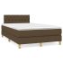 Pat box spring cu saltea, taupe, 120x190 cm material textil GartenMobel Dekor
