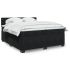 Pat box spring cu saltea, negru, 120x190 cm, catifea GartenMobel Dekor